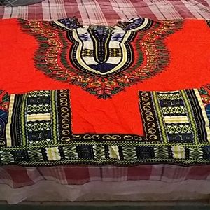 African Dashiki Shirt Vintage